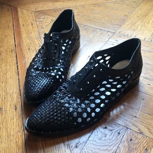 Freda Salvador Black Wish Woven Oxford